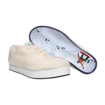 MaCae Unisex Fur Lace Up Fashion Shoe With Unique Sole, Lace Sneakers, Casual Work Shoes, Fur Shoes, Travel Shoes, Casual Sneakers- Off-White/Snow Boarding, 5M/7W