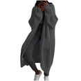 thumbnail image 1 of MaFYtyTPR Cardigan Coats for Women Fashion Solid Color Long Sleeved Cardigans Sweater Casual Mid Length Outwear Tops Dark Gray S, 1 of 5