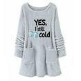 thumbnail image 1 of MaFYtyTPR Sweatshirts for Women Women's Plush Fashion Round Neck Printed Loose Warm Outwear Tops Gray#04 L, 1 of 2