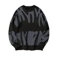 thumbnail image 1 of MaFYtyTPR Men's Casual Knitted Sweater Fashion Solid Color Round Neck Long Sleeved Pullover Tops Warm & Comfortable, 1 of 4