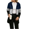 thumbnail image 1 of MaFYtyTPR Women's Color Block Hoodies Zip Up Long Sleeve Hooded Sweatshirts Loose Fit Casual Coat with Pockets, 1 of 6