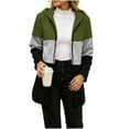 thumbnail image 1 of MaFYtyTPR Women's Color Block Hoodies Zip Up Long Sleeve Hooded Sweatshirts Loose Fit Casual Coat with Pockets, 1 of 6