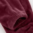 thumbnail image 1 of MaFYtyTPR Women's Fleece Pajamas Set Loose Solid Color And Winter Thick And Velvet Warm Velvet Pullover Pajama Sets Wine S, 1 of 5