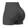 thumbnail image 1 of MaFYtyTPR Women's Sports Shorts Workout Butt Lifting Gym Shorts Seamless Butt Lifting Cycling Shorts Dark Gray S, 1 of 3