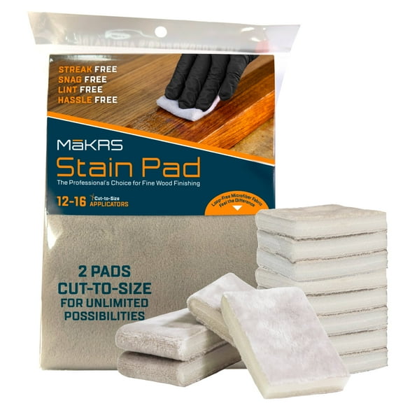 MaKRS Stain Pad: Wood Stain Applicator - No Snags, Streaks or Lint