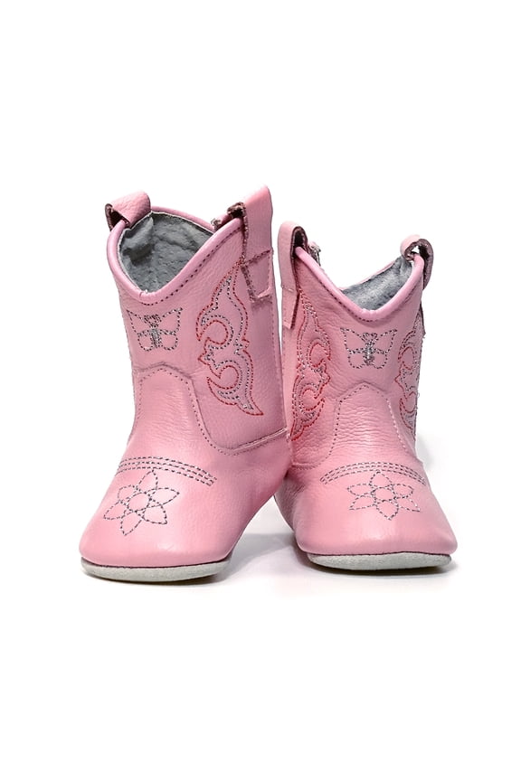 Real Leather Soft Sole Baby Cowgirl Boots