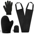 thumbnail image 1 of MaPinKa 4-in-1 Self Tanning Mitt Set-No-Mess, Streak-Free Application with Double-Sided Self Tanner Mitt Applicator, Finger Mitts, Back Applicator & Exfoliate Mitt - Washable Self Tanner Kit & Glove, 1 of 7