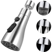 MaPinKa Kitchen Faucet Head Replacement 360  Swivel - Pull Down Faucet Spray Head, Pull Out Faucet Sprayer Nozzle,Three Function Kitchen Tap Spray Spout Part, Only For G1/2 Connector