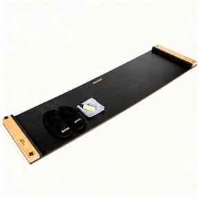 MaXXSlide Adjustable Slide Board – Lateral Training Board for Hockey, Speed Training, Home Gym Conditioning (Includes Booties)