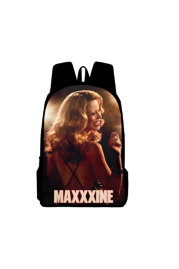 MaXXXine Laptop Backpack Tv Show Daypack Hip Hop Travelling Bag Harajuku Zipper Pack
