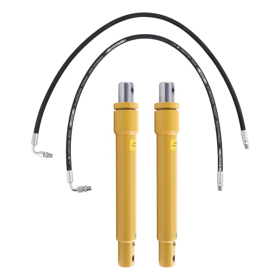 Maxpeedingrods Angled Cylinder Rams and Hoses Kit Fits Meyer Snow Plow Blade Models