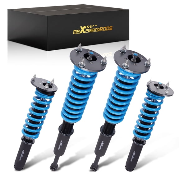MaXpeedingrods Coilover for Mercedes-Benz S-Class S350 S400 S430 S500 S550 S600 2007-2013 W221 RWD, 24 Levels Damper Adjustable Coilovers Suspension Kit, Height Adjustable T6 Upgraded Lowering Kits