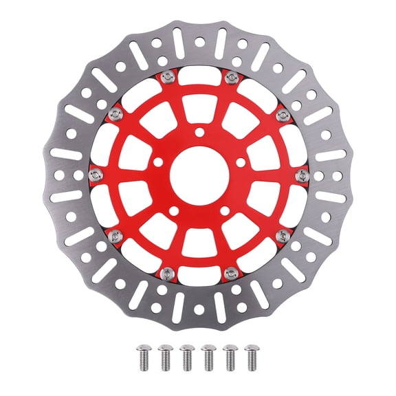 MaXpeedingrods Front Brake Rotor for HarleyDavidson for Touring Trike Dyna Softail Sportster 2008-2024, Red
