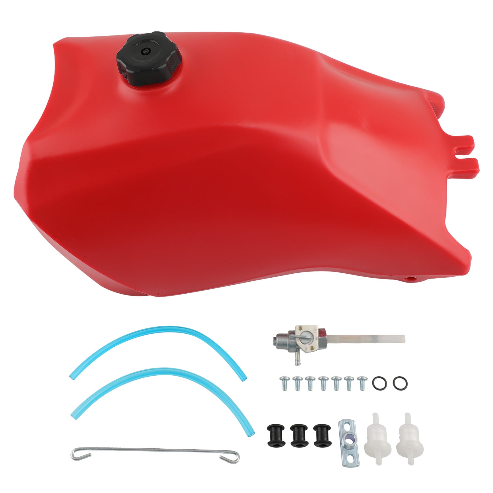 MaXpeedingrods Gas Fuel Tank for Honda TRX300 1993-2000 with Cap, Fuel Petcock, Red
