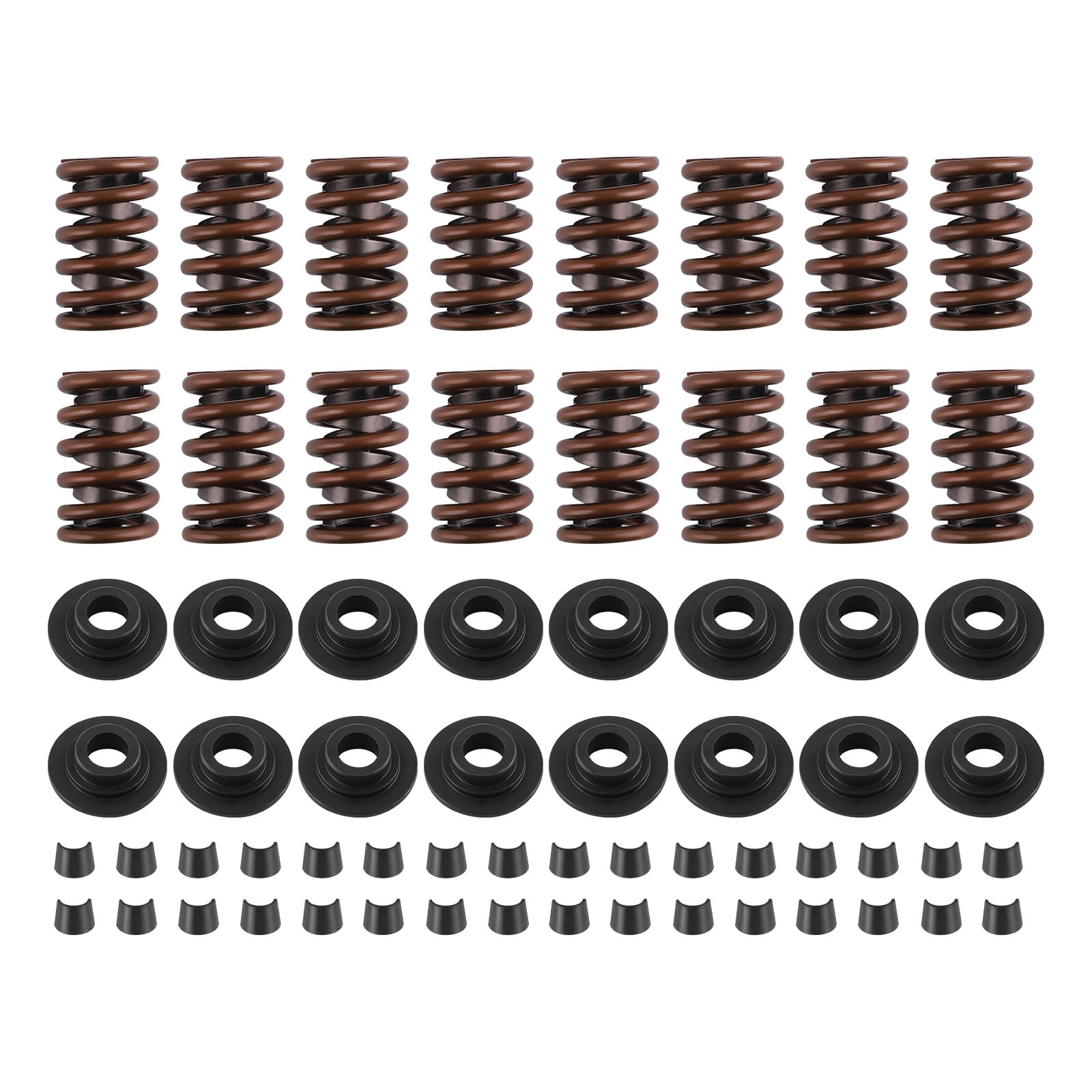 Valve Spring Kit With Locks & Steel Retainers For Chevy SBC 327 350 400 550 Engines