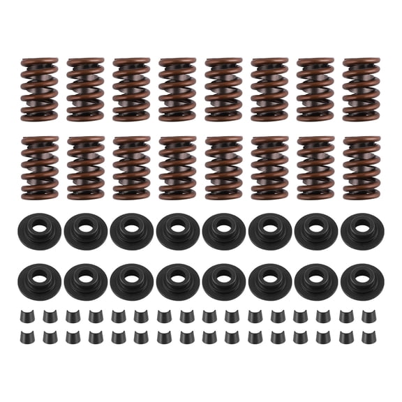 Maxpeedingrods Z28 Valve Springs Kit w/Steel Retainers HD Locks for Chevrolet Small Block Chevy 327 350 400