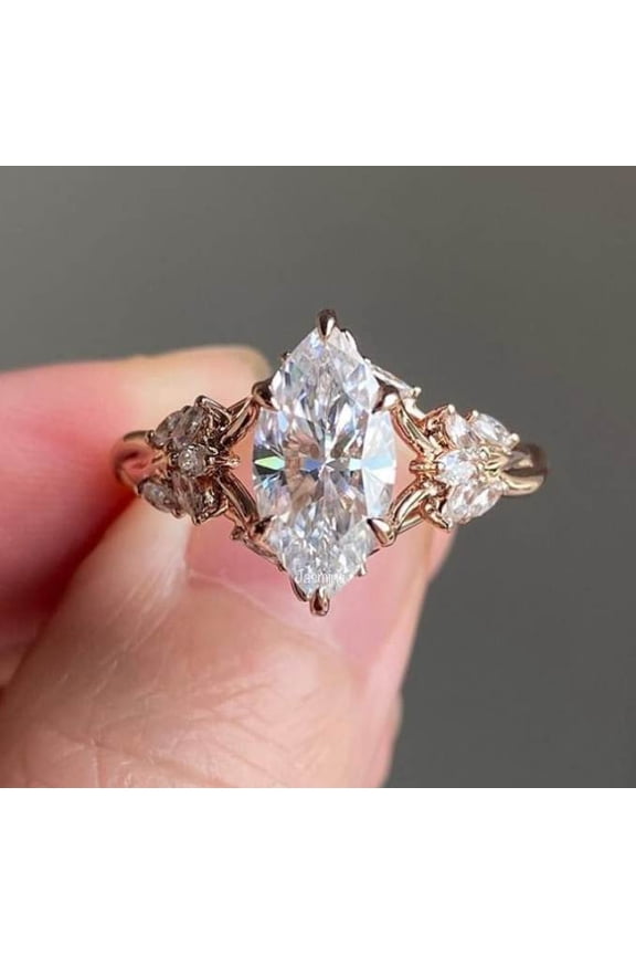 Minimalist moissanite gemstone Delicate Promise Ring for Her, Dainty Octagon Stackable Ring, Stacking Ring