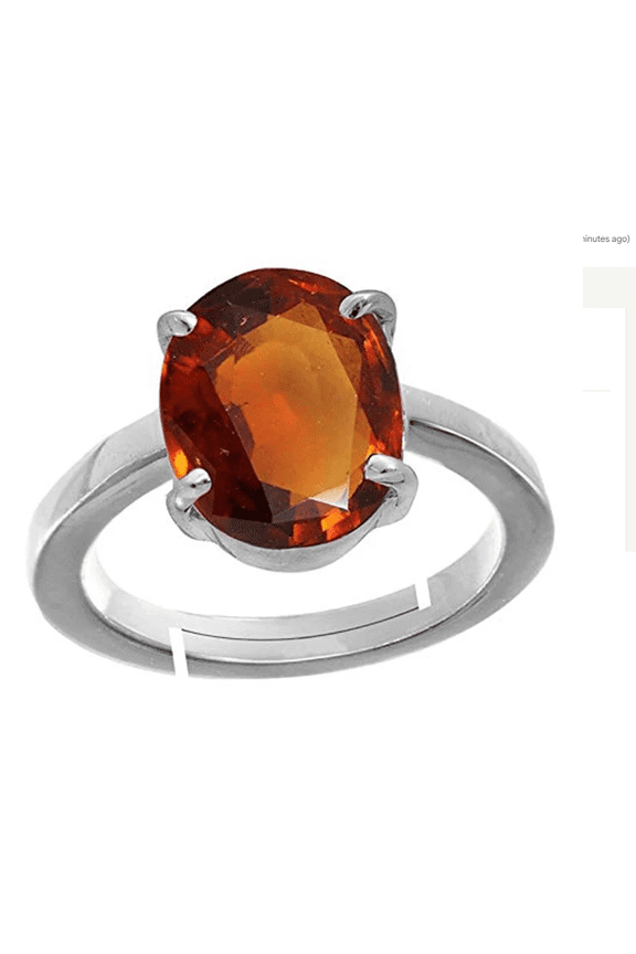Natural hessonite garnet Ring 10x12 mm 6.50 Ct. Birthstone Astrological Ring,Anniversary Gifts, Thin Stacking Ring Hers, Gift For Her, Gift For Him Delicate Promise Ring for Her,