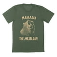 thumbnail image 1 of Maaa The Meatloaf Humor Graphic Military Green Mens T-Shirt, 1 of 1