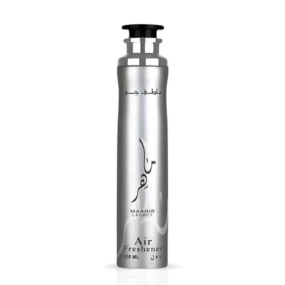 Maahir Legacy Air Freshener 300ml (10.1 oz) by Lattafa | Instant Freshness, Lasting Comfort