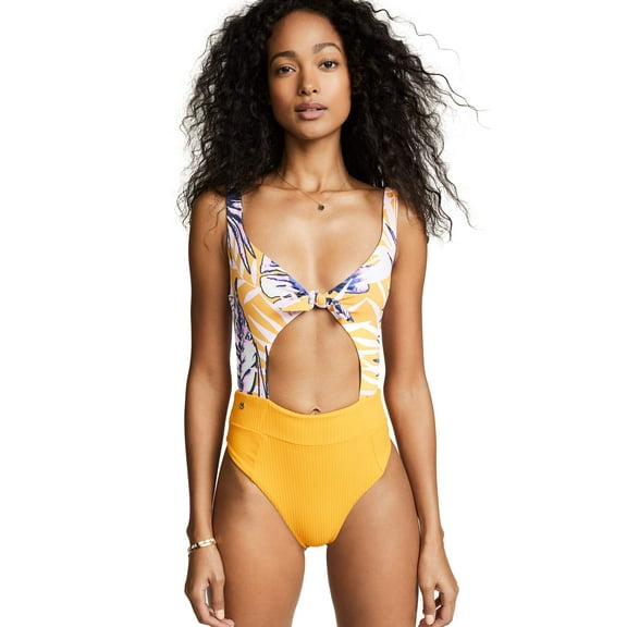 Maaji Women's Standard High Rise One Piece Swimsuit, Maracuja Sherbet Multi, Large