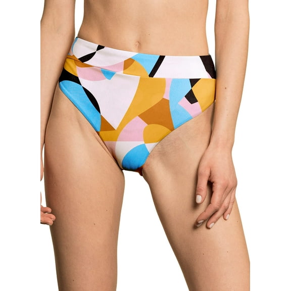 Maaji Women's Standard Rise/High Leg Signature Cut, Multicolor, SM