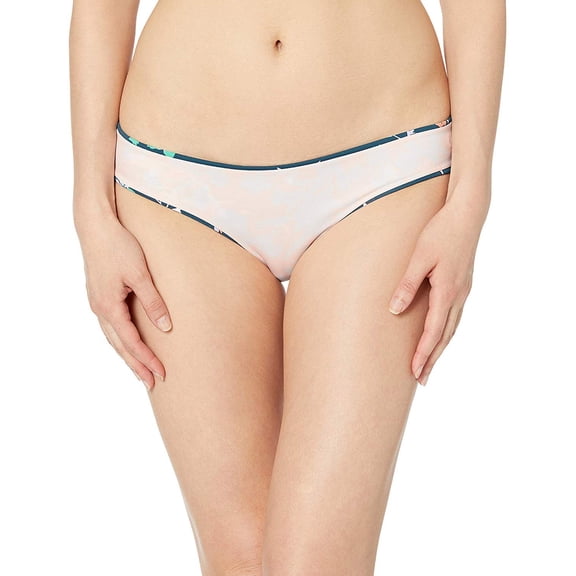 Maaji Women's Standard Sublime Reversible Signature Cut Bikini Bottom Swimsuit, Song of Pilots Green Flower/geo Floral, Extra Small