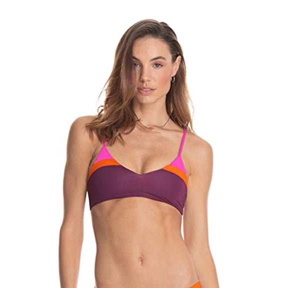 Maaji Women's Standard Vintage Grape Rocks Bikini Classic Bralette, Purple, Small