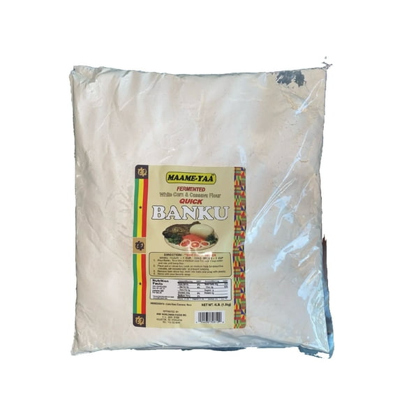 Maame Yaa African Banku Flour 4LB | Authentic Ghanaian Banku Flour for Traditional Meals