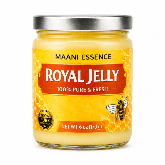 MAANI ESSENCE Royal Jelly 100% Pure Royal Jelly, 6 oz (170 g)