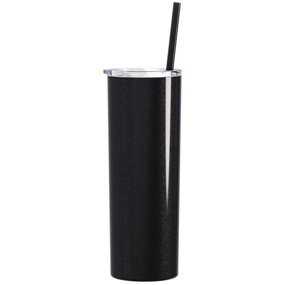 Maars Skinny Steel 20oz Black Glitter