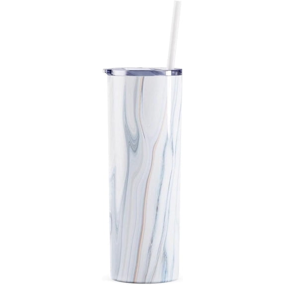 Maars Skinny Steel Stainless Steel Tumbler, 20 oz | Double Wall Vacuum Insulated (Pearl Waves)
