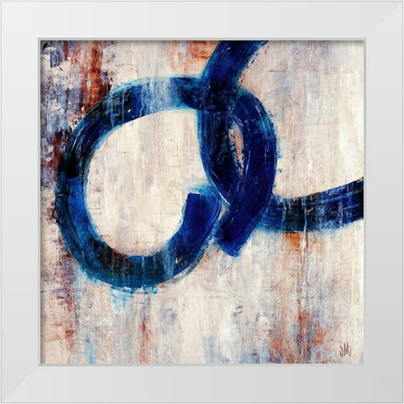 Maas, Jodi 15x15 White Modern Wood Framed Museum Art Print Titled - Lapis Rings I