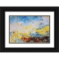 thumbnail image 1 of Maas, Jodi 18x13 Black Ornate Wood Framed with Double Matting Museum Art Print Titled - Teal Fields, 1 of 4