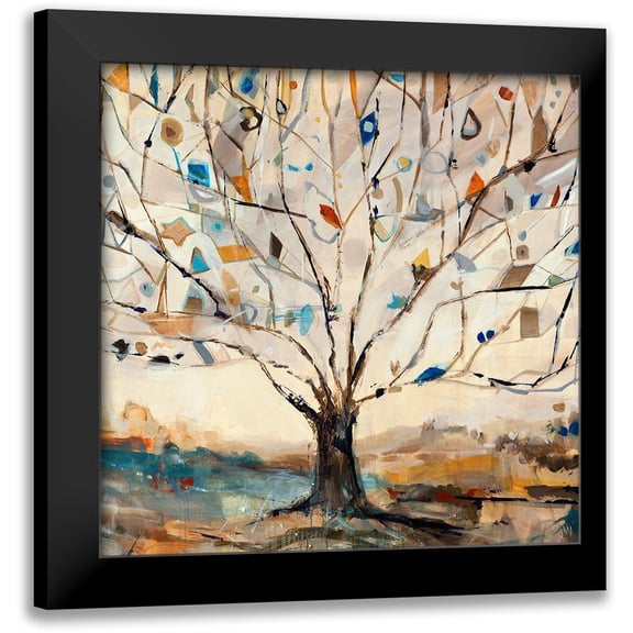 Maas, Jodi 20x20 Black Modern Framed Museum Art Print Titled - Merkaba Tree