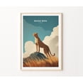 thumbnail image 1 of Maasai Mara Kenya Africa Safari Wildlife Nature Art Print, Unframed Canvas 16x20in, 1 of 4