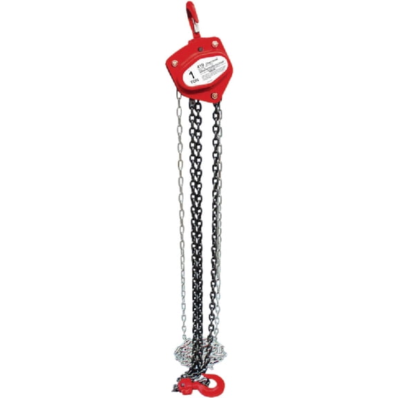 Maasdam 48510 Manual Chain Hoist 1 Ton, Black