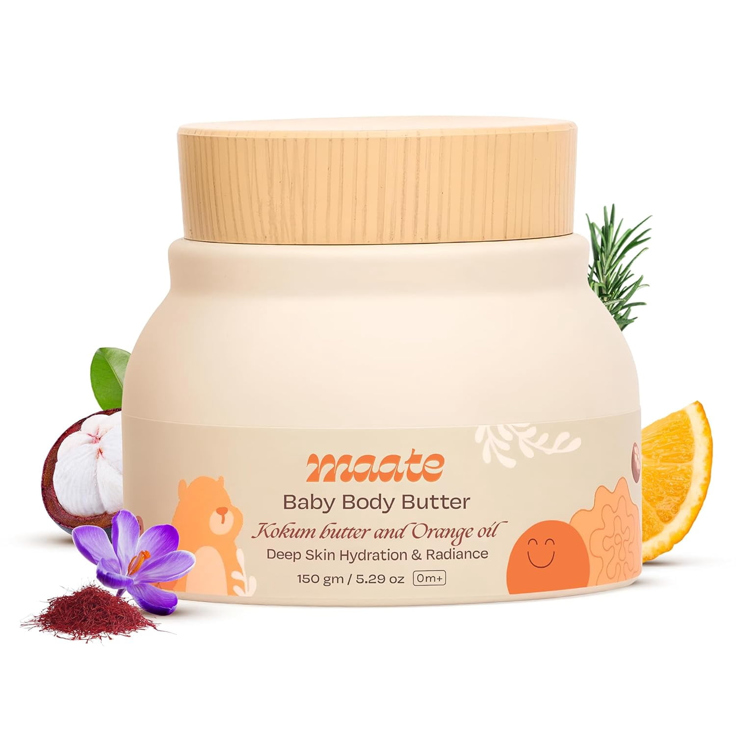 MAATE Baby Body Butter With Kokum & Shea – Ultra-Rich Moisturizer For Kids 0-12 Years