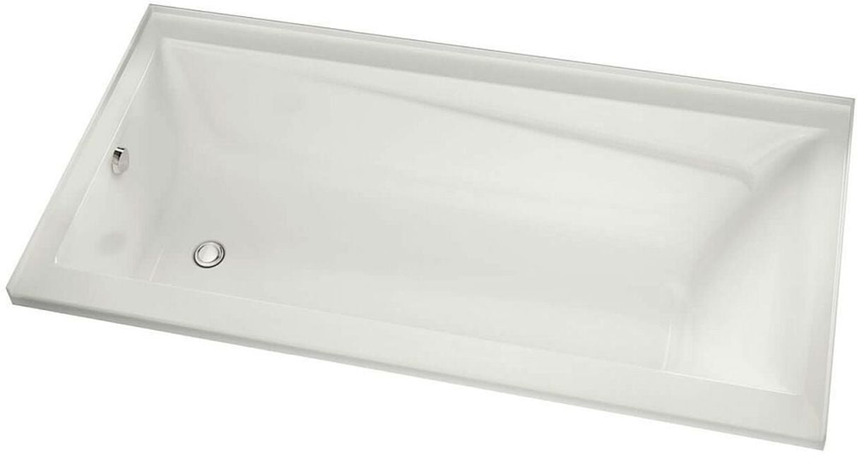 Exhibit 60'' White Acrylic Alcove Soaking Bathtub