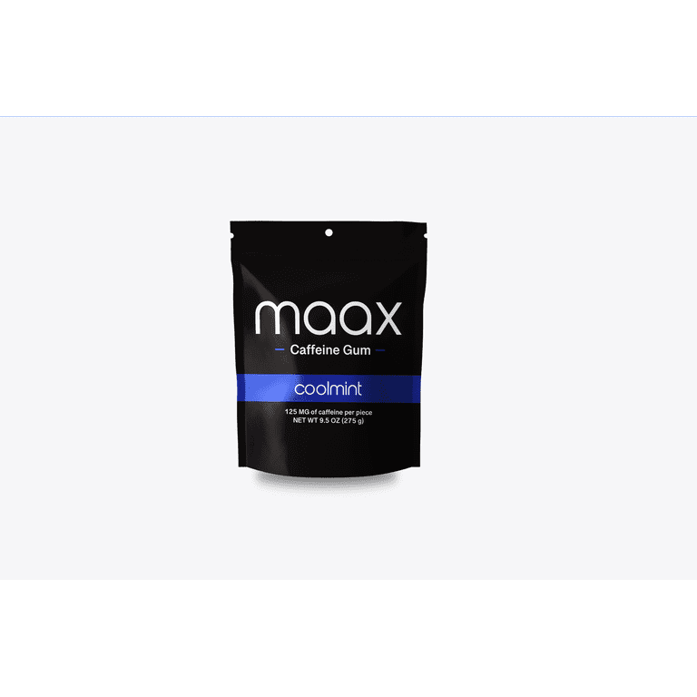 Maax Brands, Energy Gum, 50 pieces, Coolmint flavor - Walmart.com