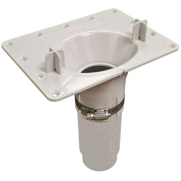 Maax PVC Freestanding Bath Drain Kit - Easy Installation - 7.5-in L x 7.5-in W