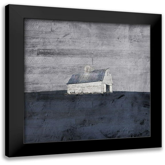 Mabat, Ynon 12x12 Black Modern Framed Museum Art Print Titled - Gray Barn