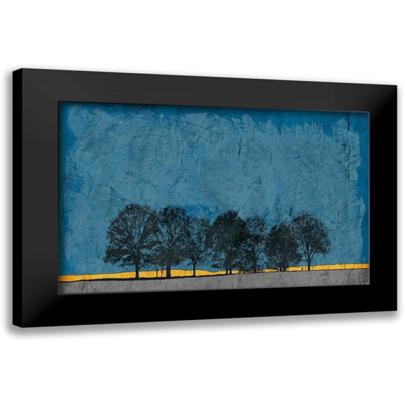 Mabat, Ynon 14x10 Black Modern Framed Museum Art Print Titled - Midnight View