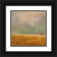 thumbnail image 1 of Mabat, Ynon 15x15 Black Ornate Wood Framed with Double Matting Museum Art Print Titled - After The Rain Rainbow, 1 of 4