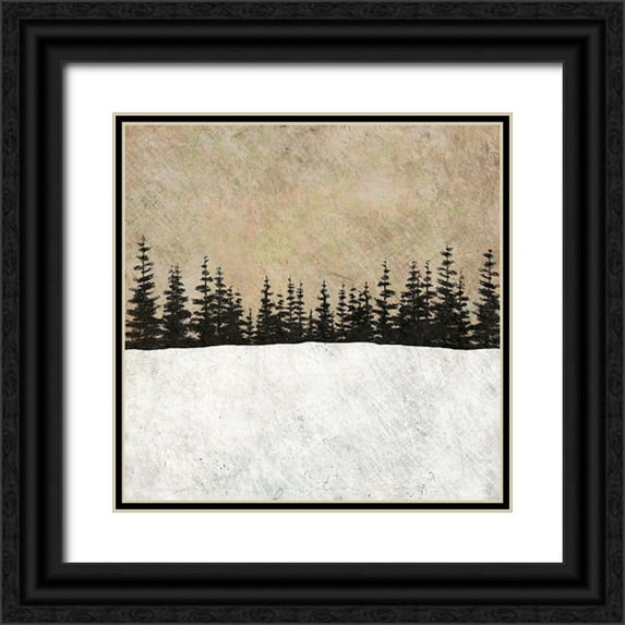 Mabat, Ynon 15x15 Black Ornate Wood Framed with Double Matting Museum Art Print Titled - One Evening