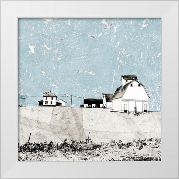 Mabat, Ynon 26x26 White Modern Wood Framed Museum Art Print Titled - Blue Sky Barn