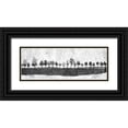 thumbnail image 1 of Mabat, Ynon 32x14 Black Ornate Wood Framed with Double Matting Museum Art Print Titled - Dark Ink Trees, 1 of 4