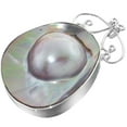 thumbnail image 1 of Mabe Cultured Pearl in Shell 925 Sterling Silver Pendant, 2 3/16", 1 of 4