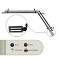 thumbnail image 1 of Mabel 13/16 inch Double Corner Window Curtain Rod 120-170" - Black, 1 of 3