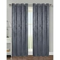 thumbnail image 1 of Mabel Damask Blackout Grommet Window Panel, 54x84 Inches Gray, 1 of 2
